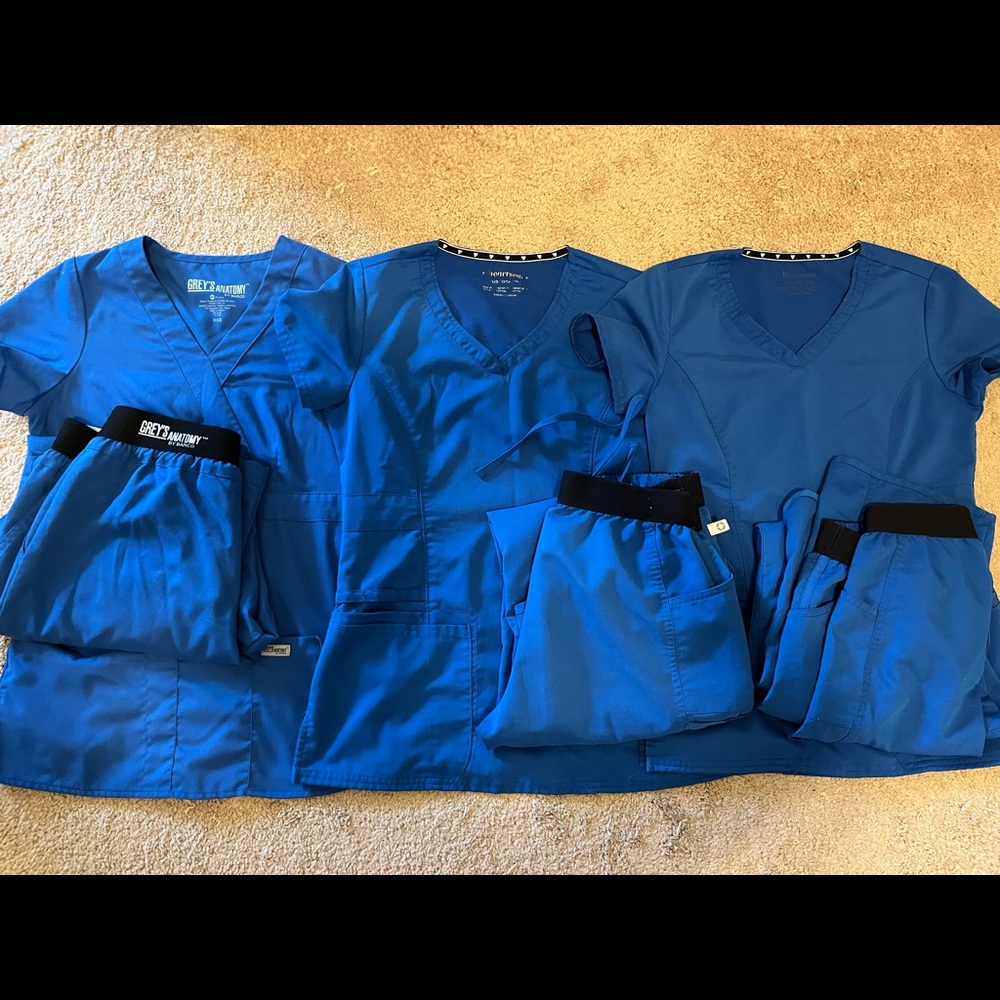 Heart soul & greys anatomy scrub set